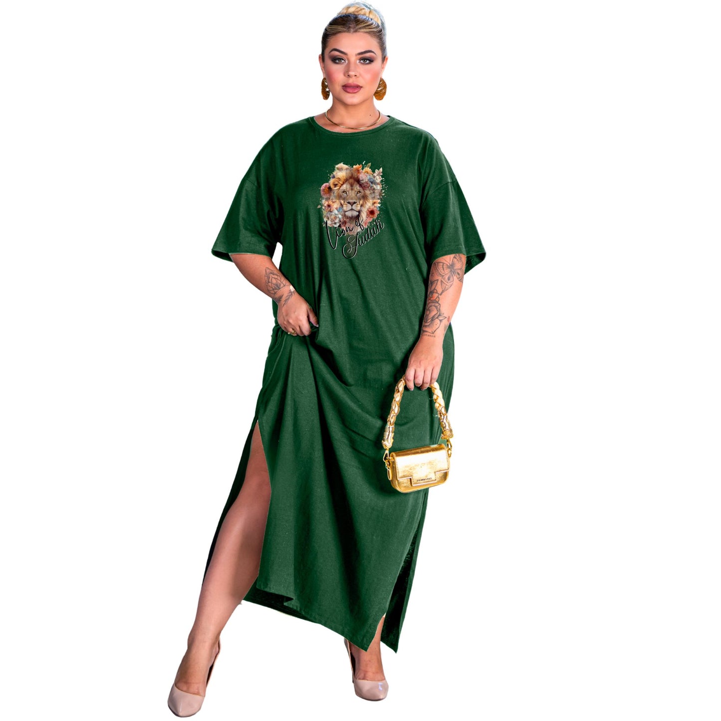 Vestido Longo Verde Escuro - Cristo