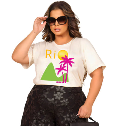 Camiseta Manga Curta Off-White - Rio Coqueiro