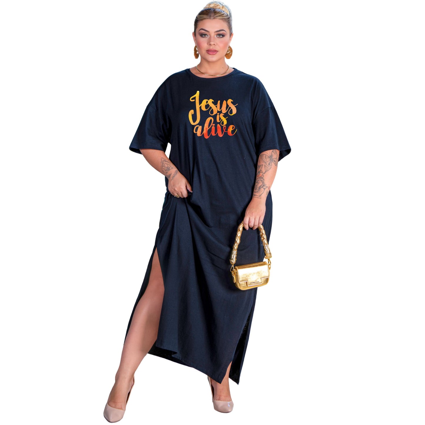 Vestido Longo Preto - Jesus