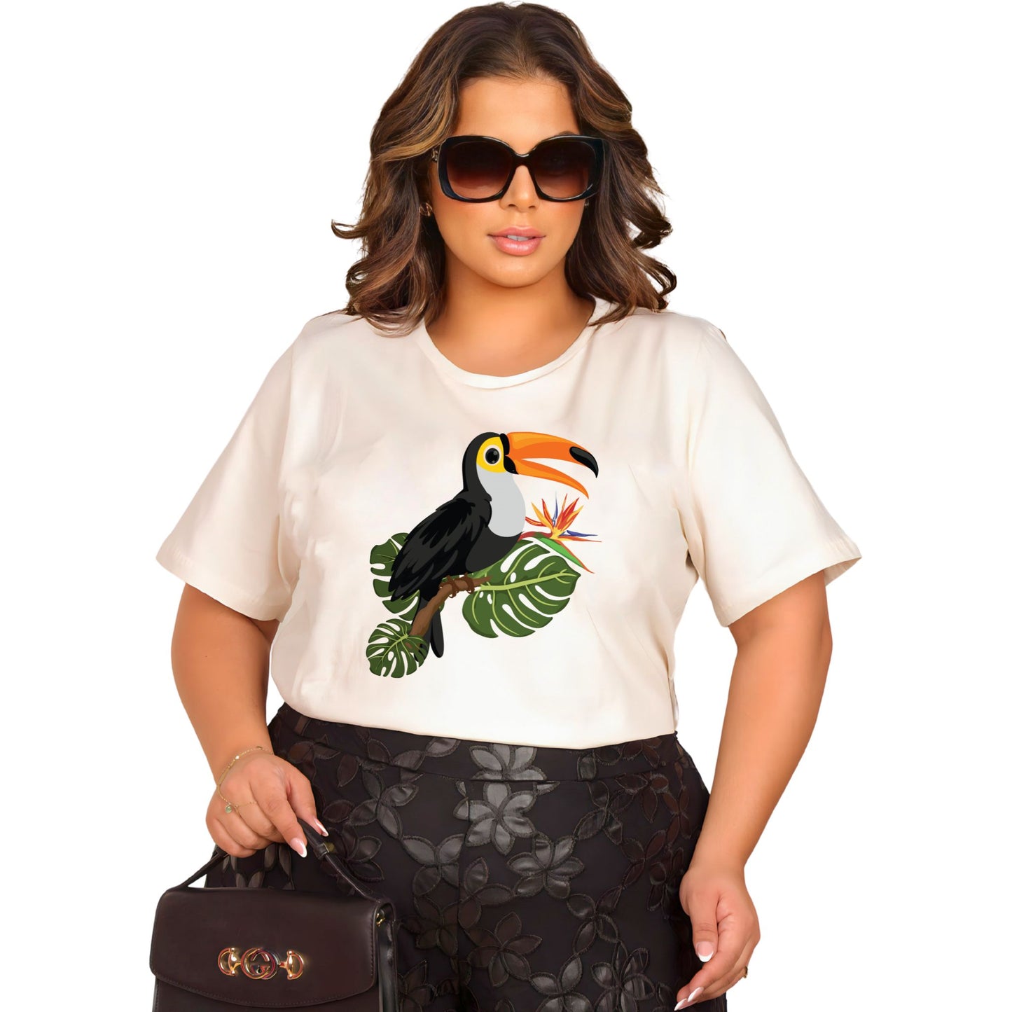 Camiseta Manga Curta Off-White - Tucano