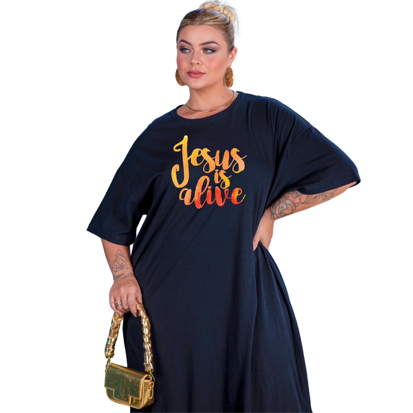 Vestido Longo Preto - Jesus