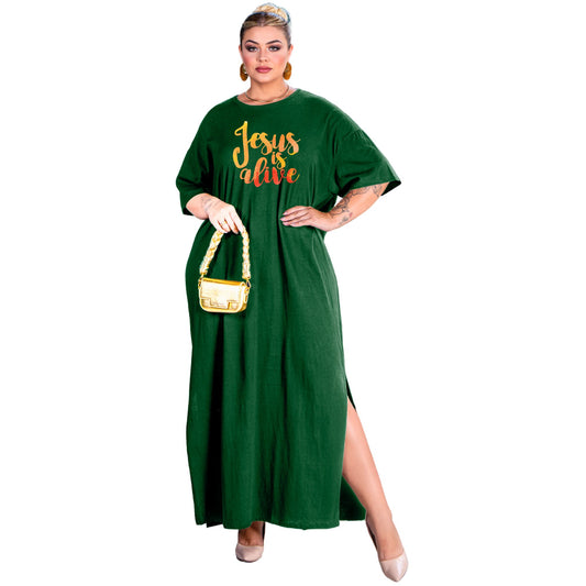 Vestido Longo Verde Escuro - Jesus