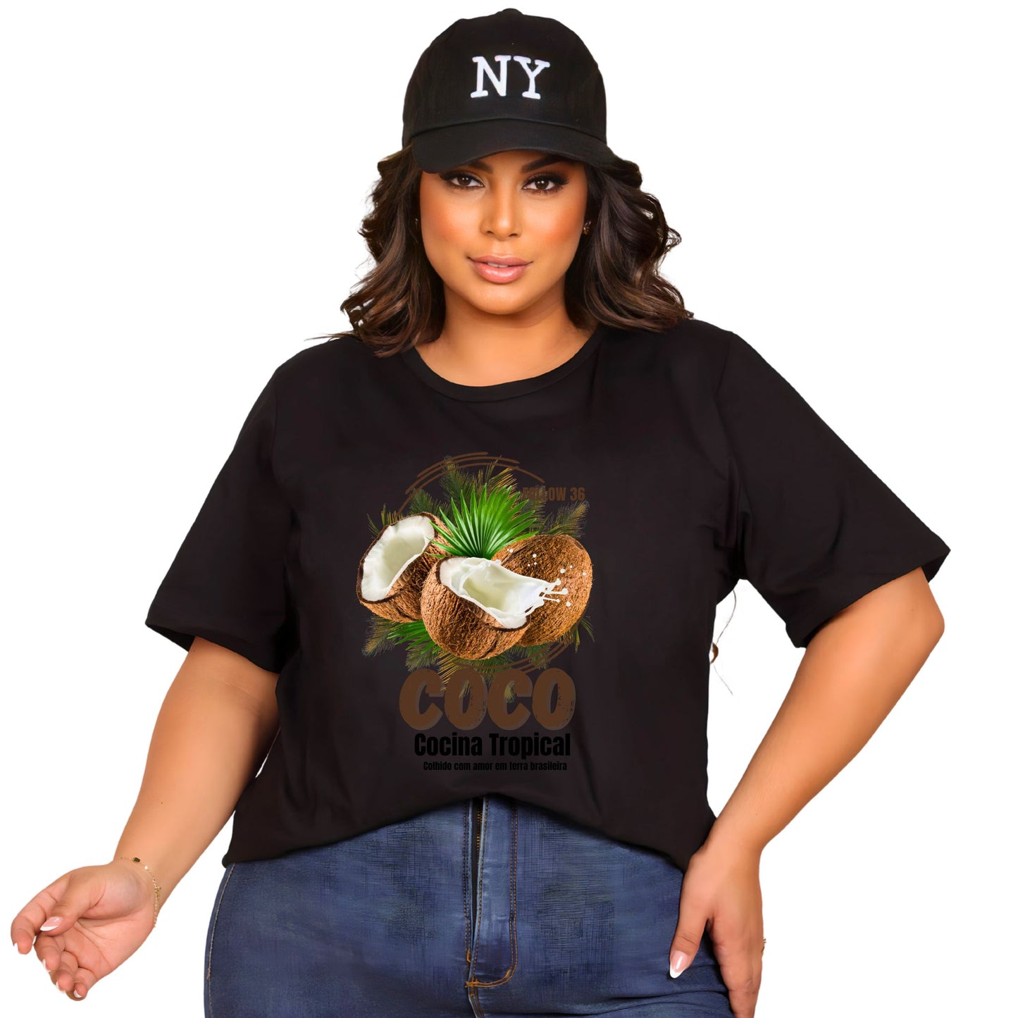 Camiseta Manga Curta Preto - Coco