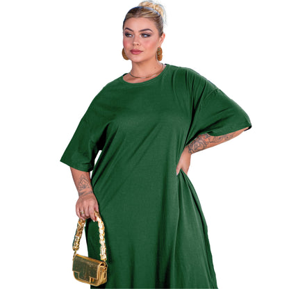 Vestido Longo Verde Escuro - Liso