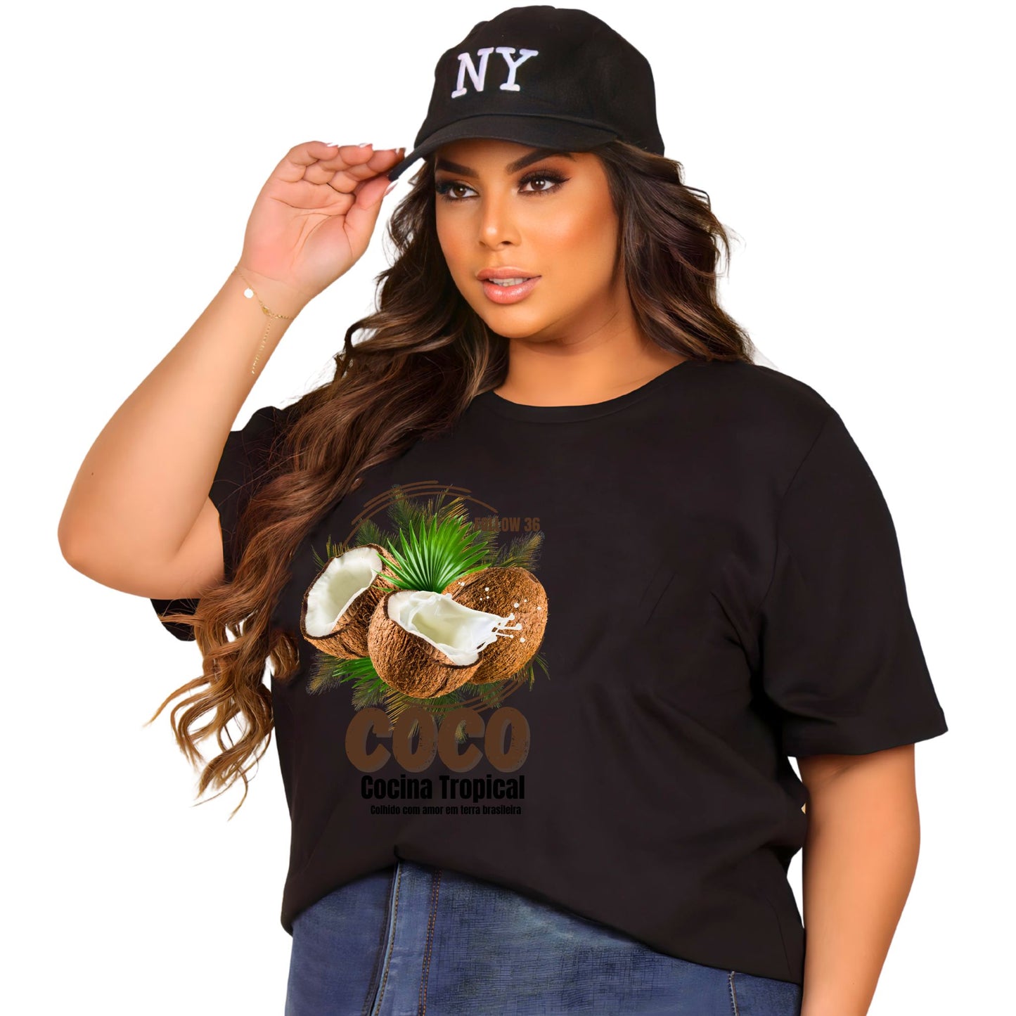 Camiseta Manga Curta Preto - Coco