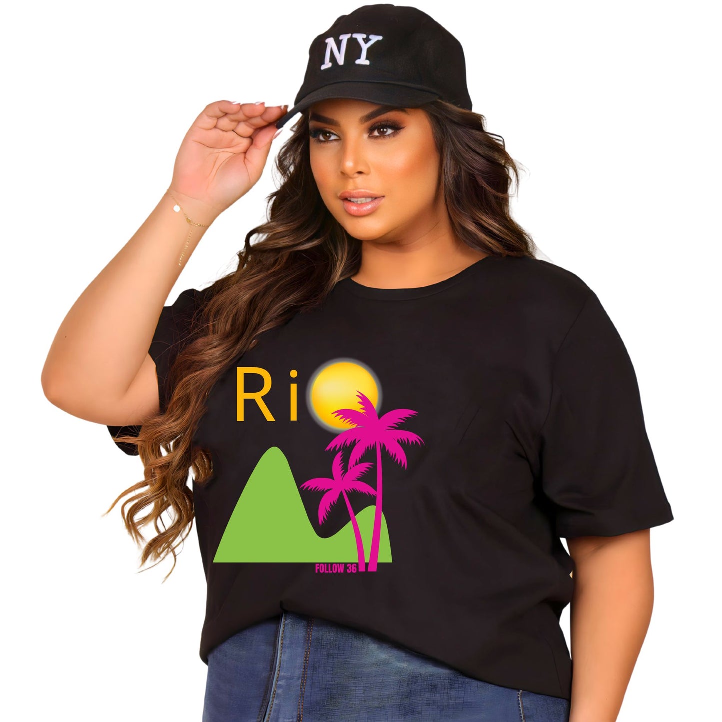 Camiseta Manga Curta Preto - Rio Coqueiro