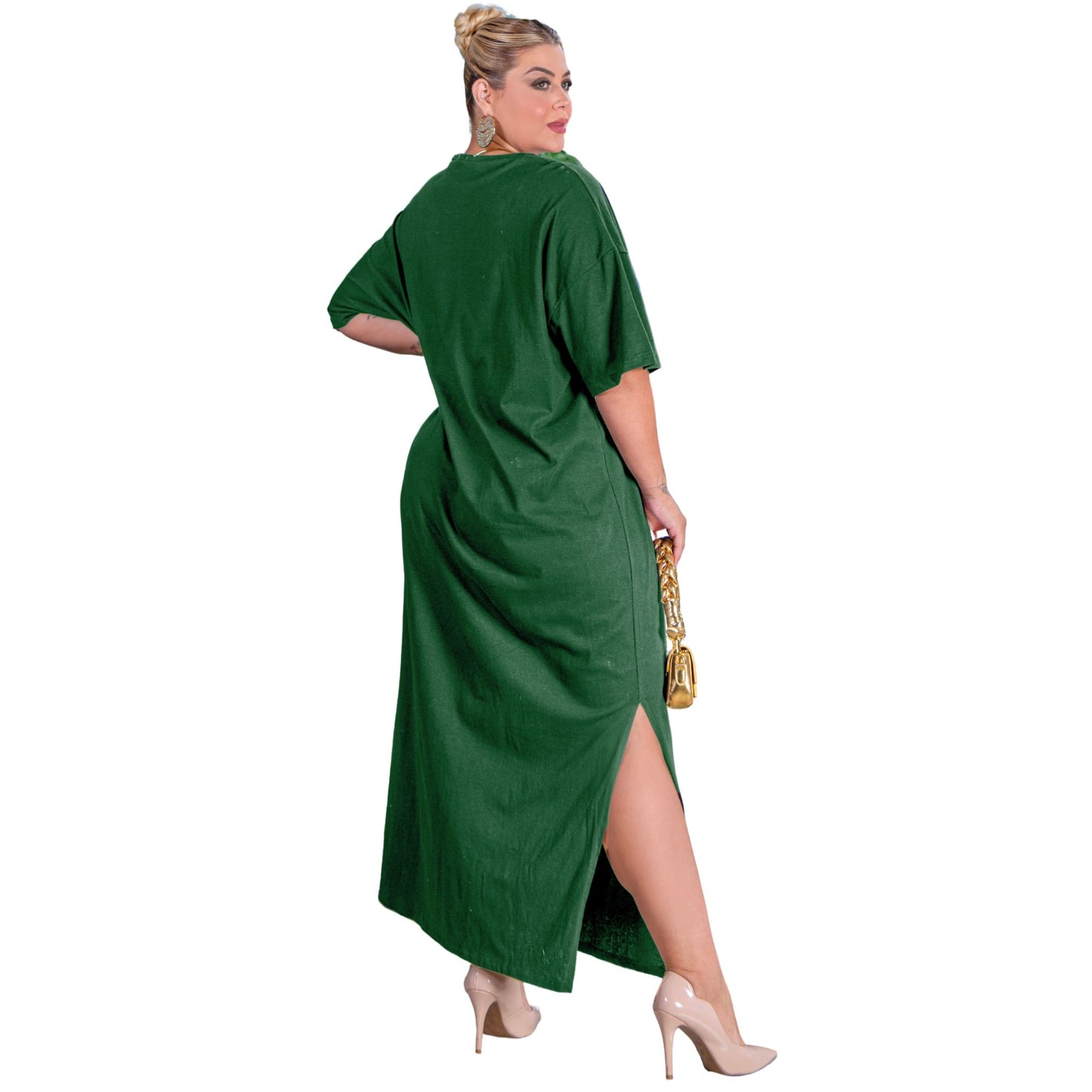 Vestido Longo Verde Escuro - Jesus